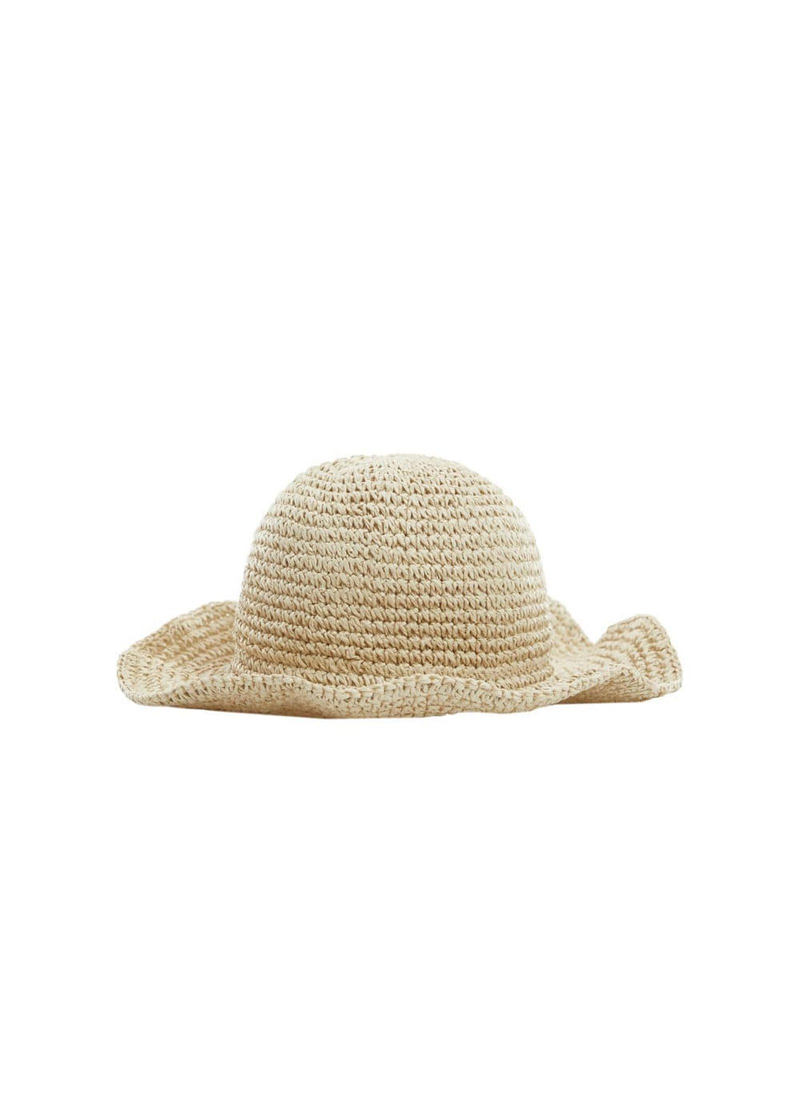 Mango Kadın Doğal Elyaf Şapka Bej