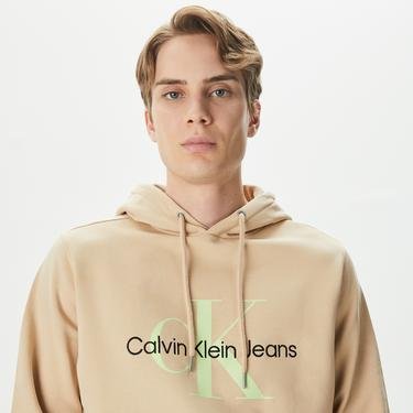  Calvin Klein Jeans Core Essentials Erkek Bej Sweatshirt