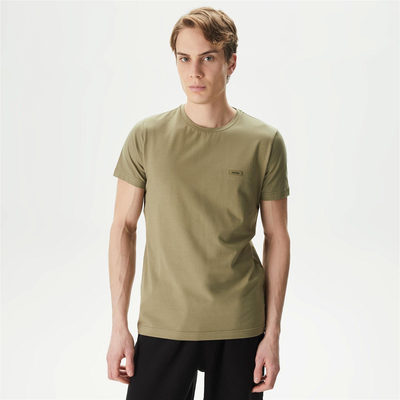 Calvin Klein Essentials Erkek Yeşil T-Shirt