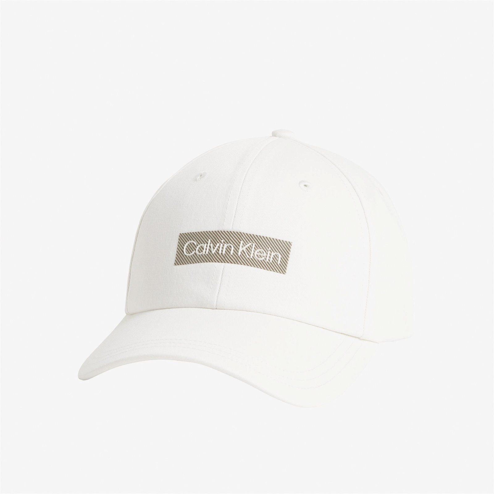 Calvin Klein Rtw Embroidered Logo Erkek Beyaz Şapka