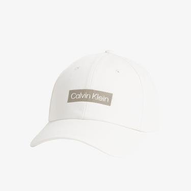  Calvin Klein Rtw Embroidered Logo Erkek Beyaz Şapka