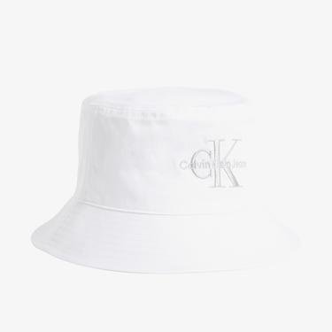  Calvin Klein Jeans Monogram Kadın Beyaz Şapka