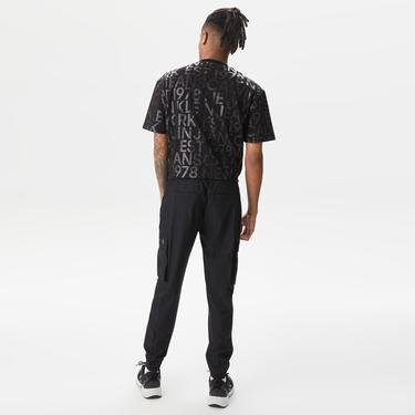  Calvin Klein Jeans Logo Repeat Erkek Siyah Eşofman Altı