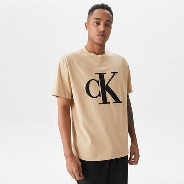  Calvin Klein Jeans Senses Erkek Bej T-Shirt