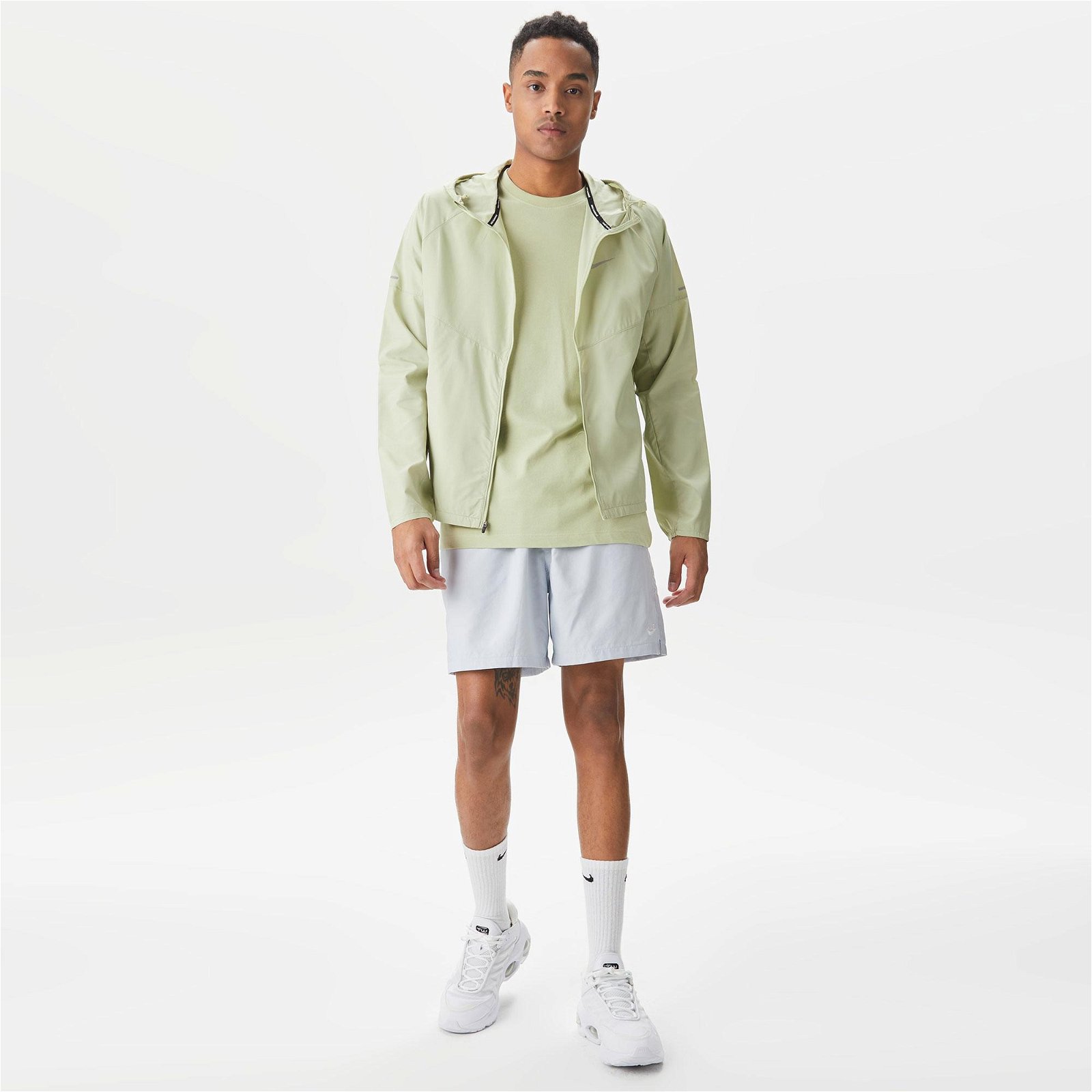 Nike Repel Miler Erkek Yeşil Ceket