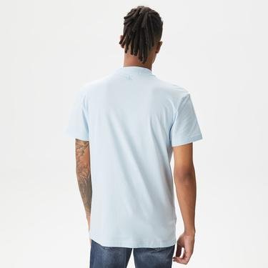 Calvin Klein Jeans Logo Repeat Erkek Mavi T-Shirt
