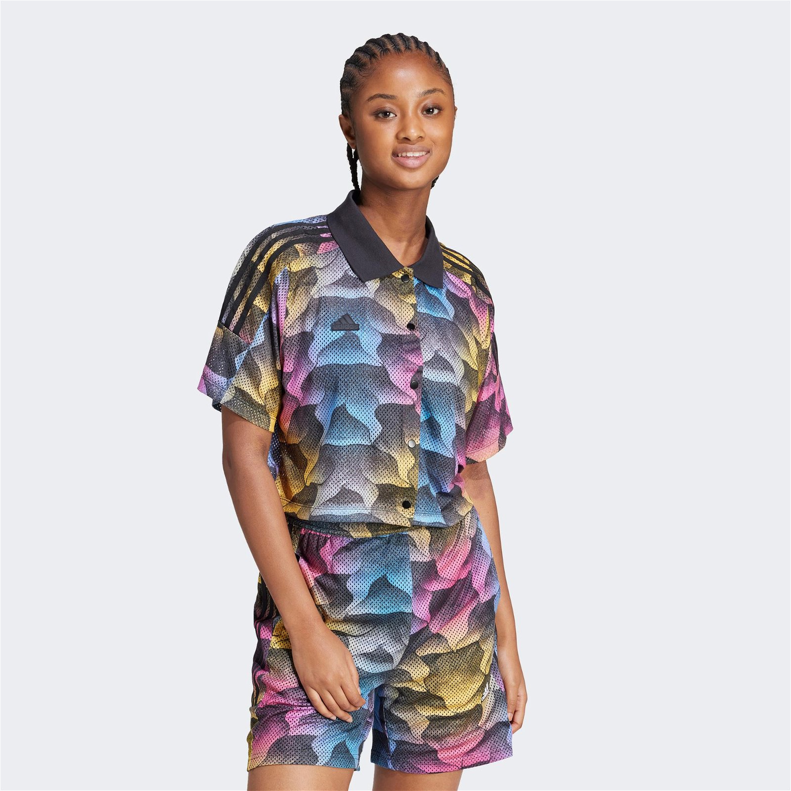 adidas W Tiro Q2 Kadın Renkli Gömlek