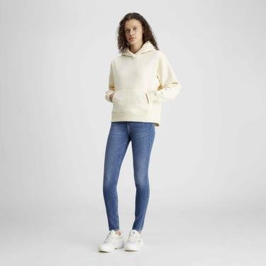  Calvin Klein Jeans Second Skin Kadın Sarı Sweatshirt