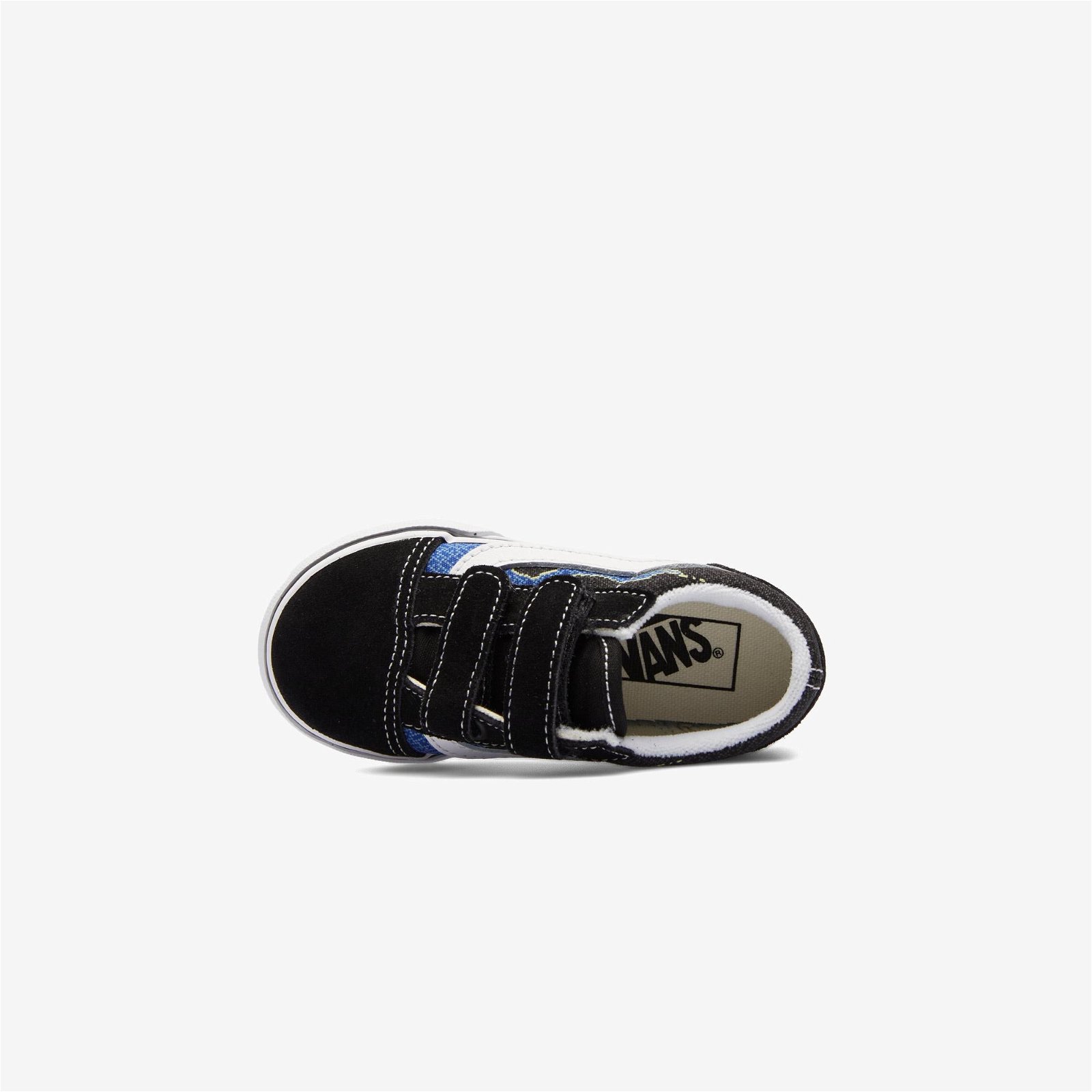 Vans Old Skool V Bebek Siyah/Mavi Sneaker