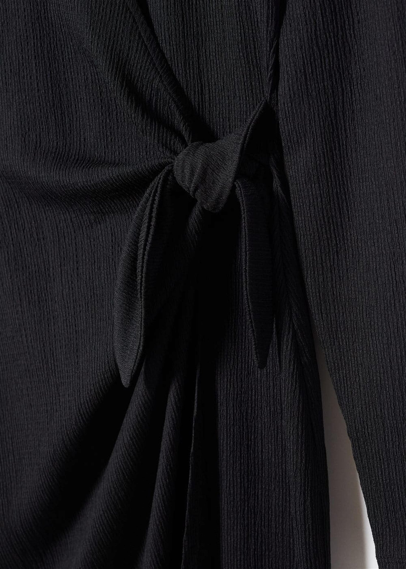Mango Kadın Fiyonklu Anvelop Elbise Siyah