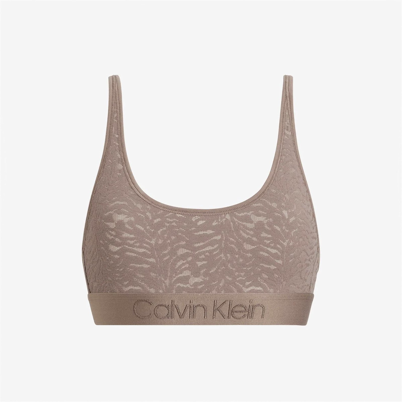 Calvin Klein Unlined Kadın Kahverengi Bra