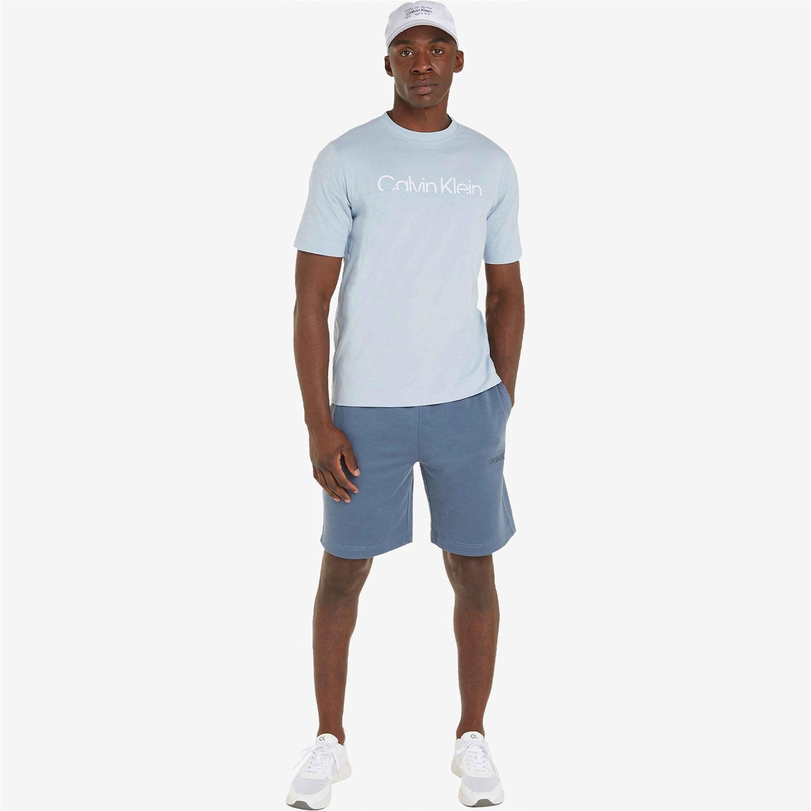 Calvin Klein Essentials Erkek Mavi T-Shirt