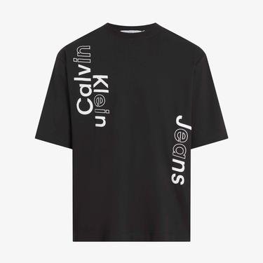  Calvin Klein Jeans Diffused Erkek Siyah T-Shirt