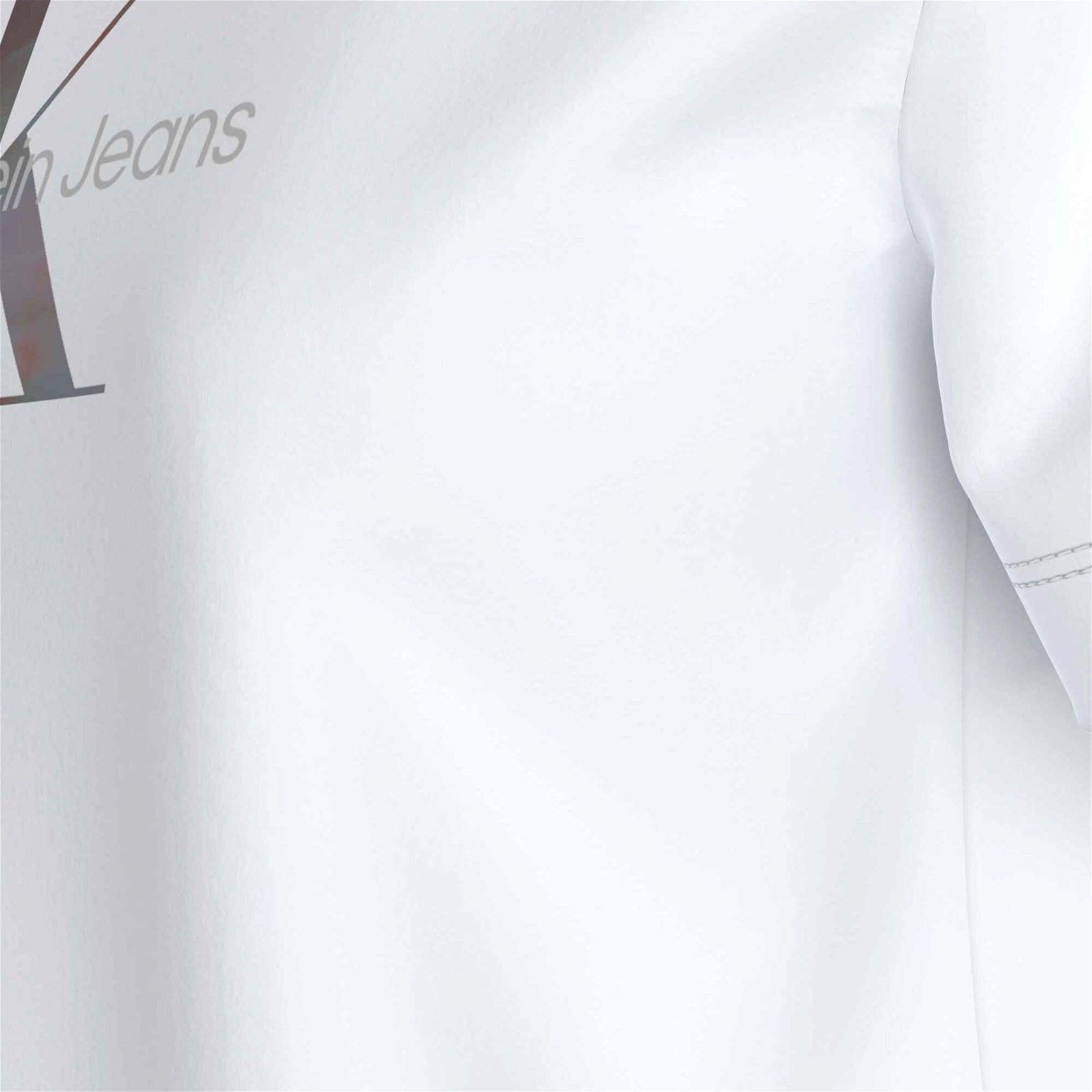 Calvin Klein Jeans Diffused Kadın Beyaz T-Shirt