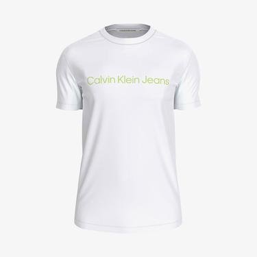  Calvin Klein Jeans Core Essentials Erkek Beyaz T-Shirt