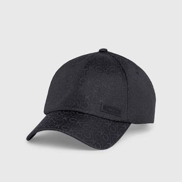  Calvin Klein Jacquard Monogram Erkek Siyah Şapka