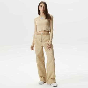  Calvin Klein Jeans Tier One Kadın Bej Pantolon