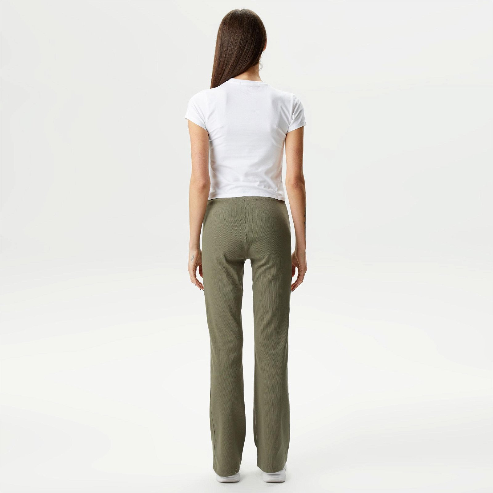 Calvin Klein Jeans Woven Label Kadın Yeşil Eşofman Altı