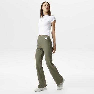  Calvin Klein Jeans Woven Label Kadın Yeşil Eşofman Altı