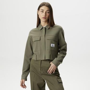  Calvin Klein Jeans Sensory Kadın Yeşil Ceket