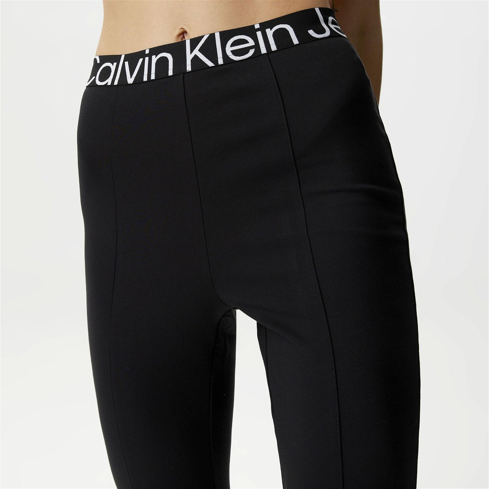Calvin Klein Jeans Logo Elastic Kadın Siyah Eşofman Altı