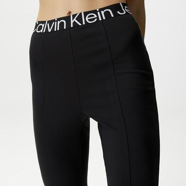  Calvin Klein Jeans Logo Elastic Kadın Siyah Eşofman Altı