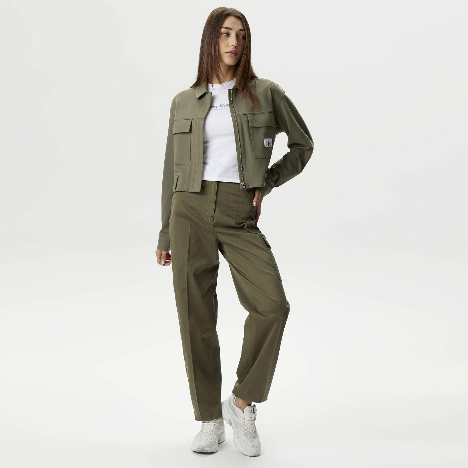 Calvin Klein Jeans Sensory Kadın Yeşil Ceket