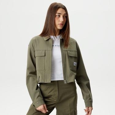  Calvin Klein Jeans Sensory Kadın Yeşil Ceket