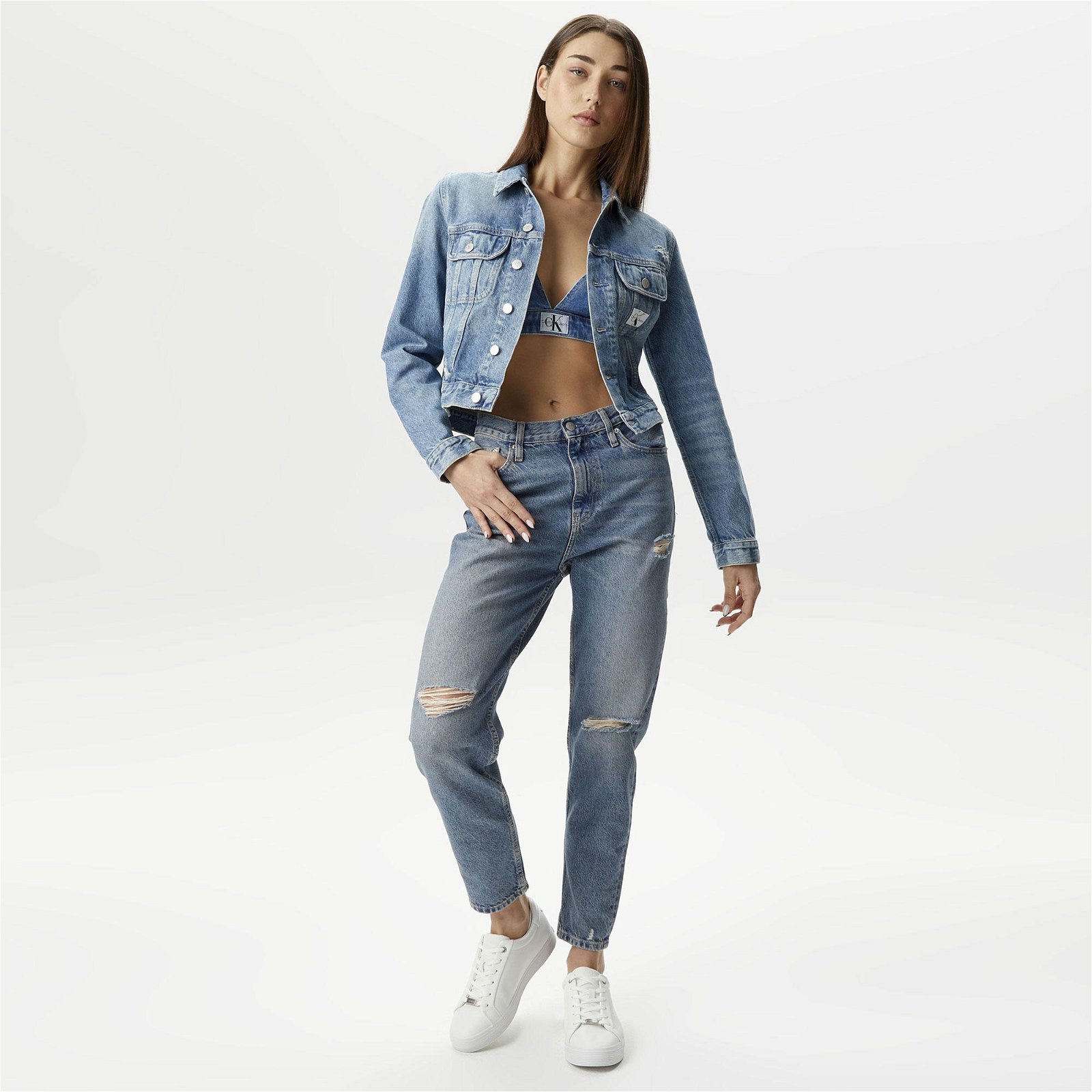 Calvin Klein Jeans Kadın Mavi Ceket