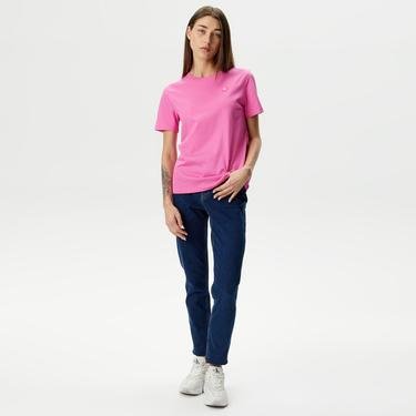  Calvin Klein Jeans Embro Badge Kadın Pembe T-Shirt