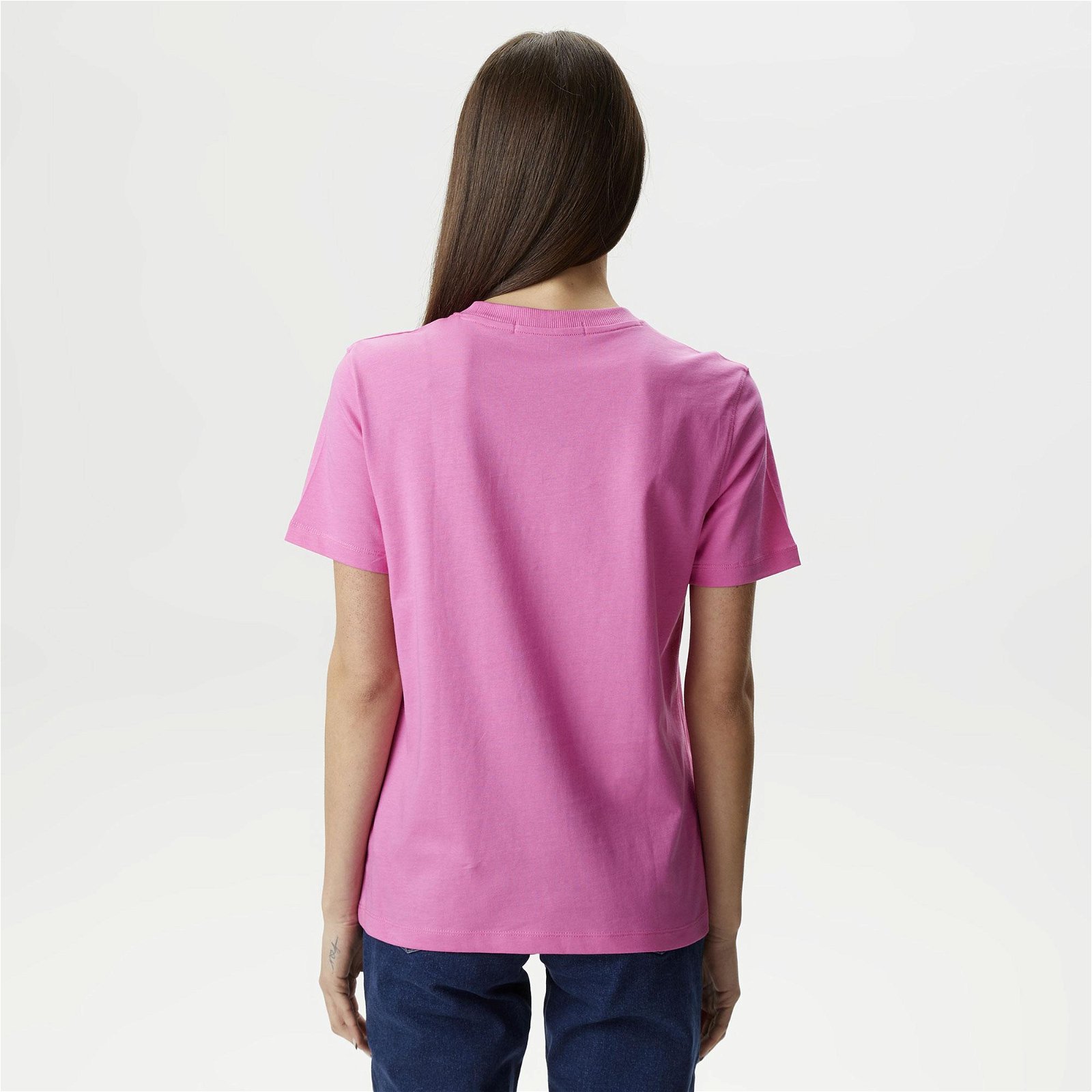 Calvin Klein Jeans Embro Badge Kadın Pembe T-Shirt