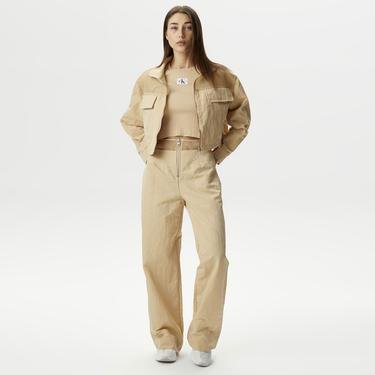  Calvin Klein Jeans Tier One Kadın Bej Ceket