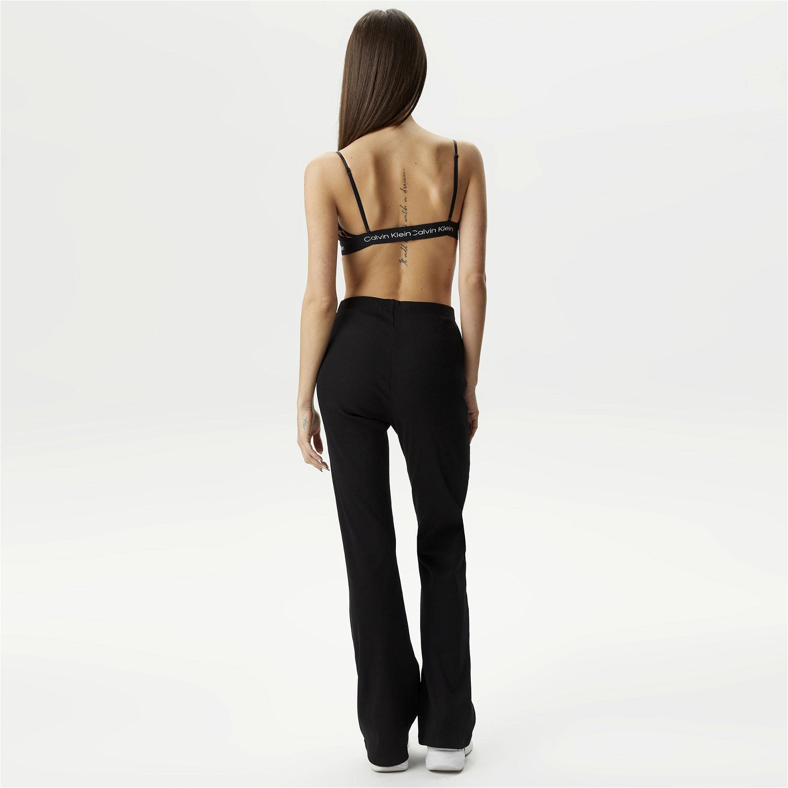 Calvin Klein Jeans Woven Label Kadın Siyah Eşofman Altı