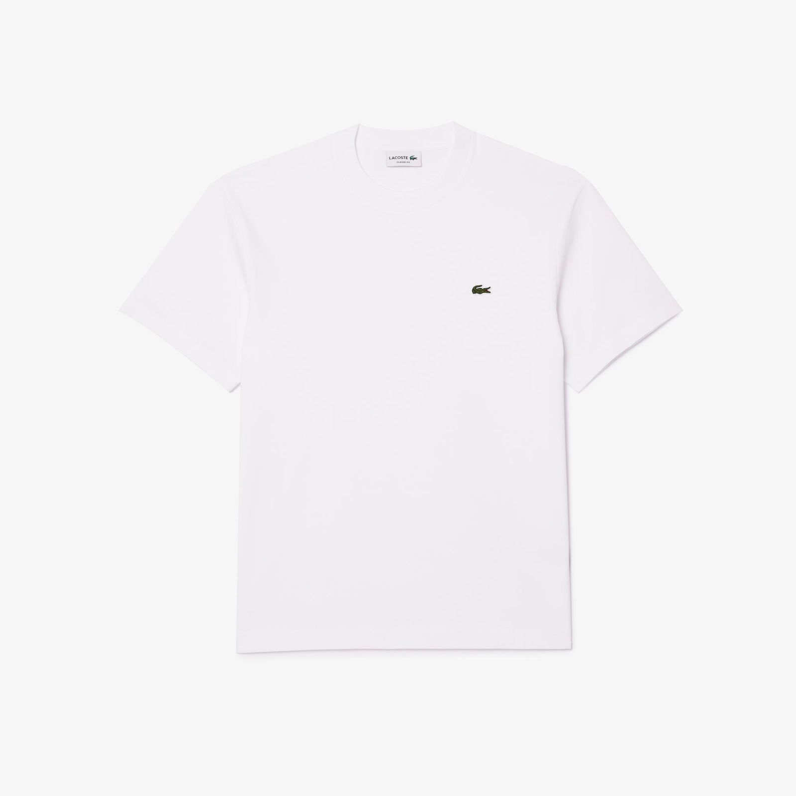 Lacoste Erkek Classic Fit Bisiklet Yaka Beyaz T-Shirt