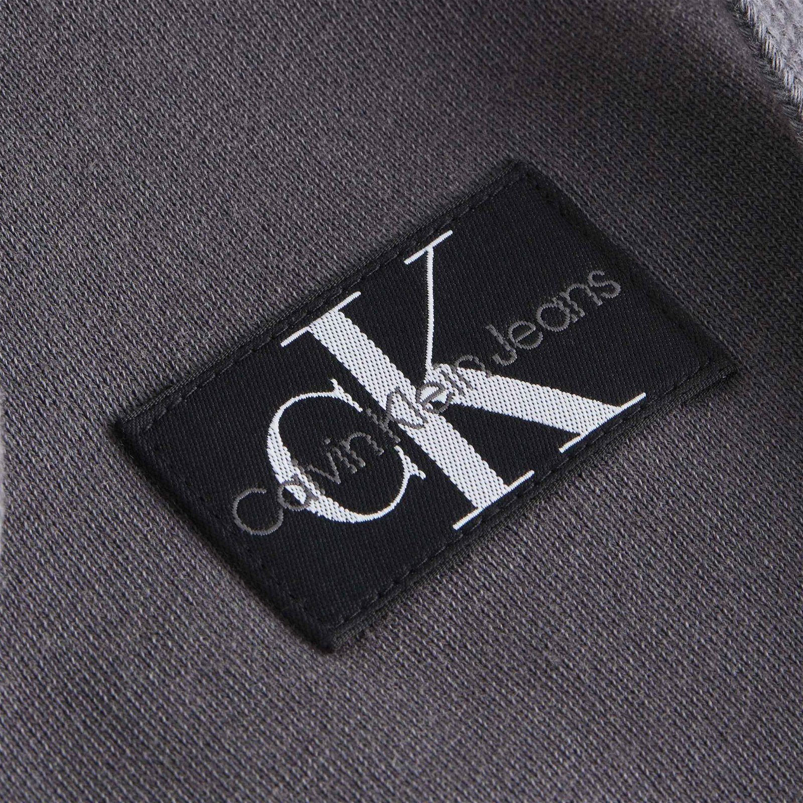 Calvin Klein Jeans Woven Label Kadın Gri Sweatshirt