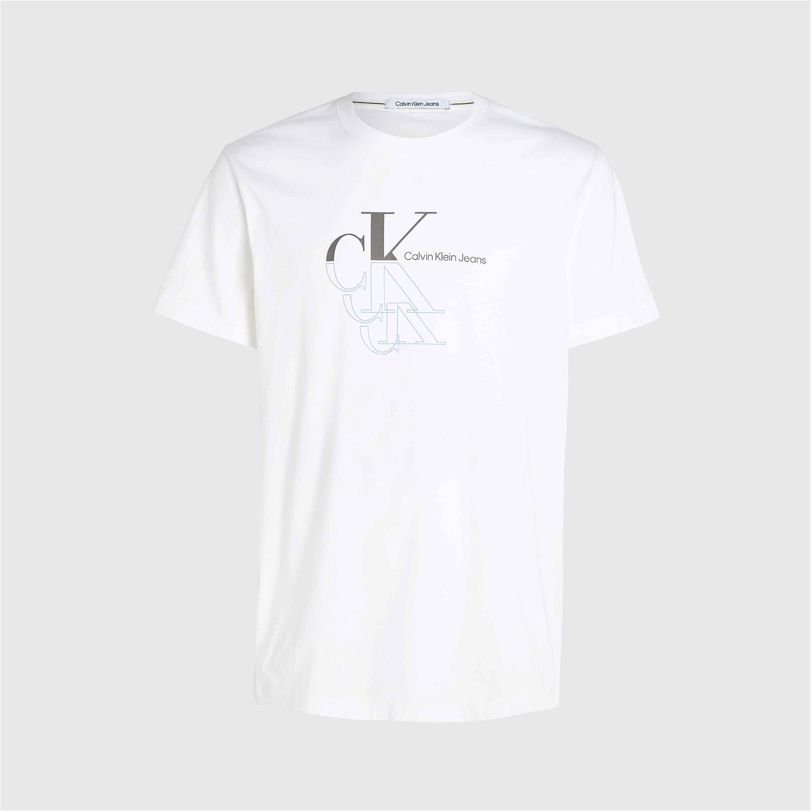 Calvin Klein Jeans Meta Minimal Erkek Beyaz T-Shirt