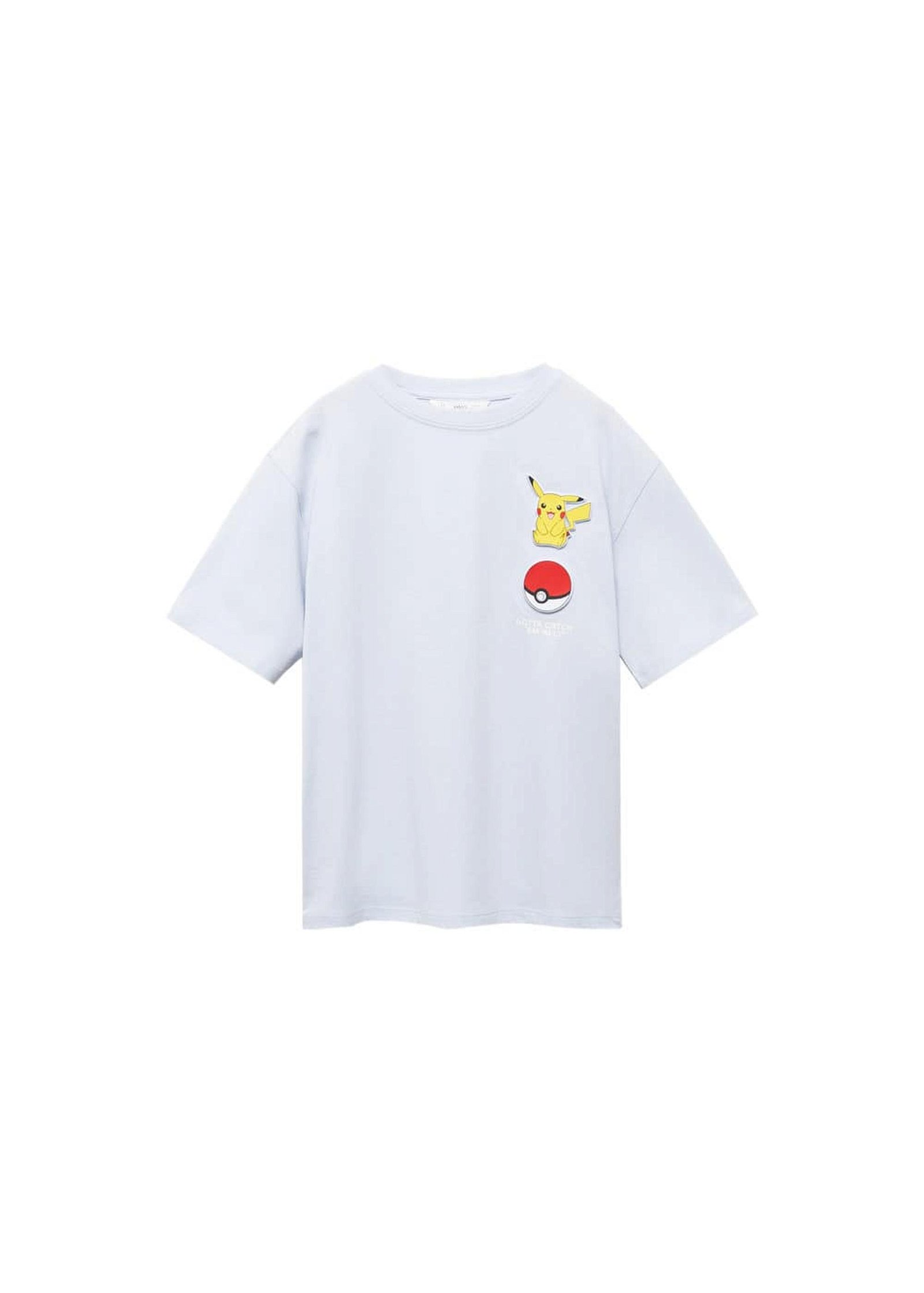 Mango Çocuk Pikachu Pokemon Tişörtü Gök Mavisi