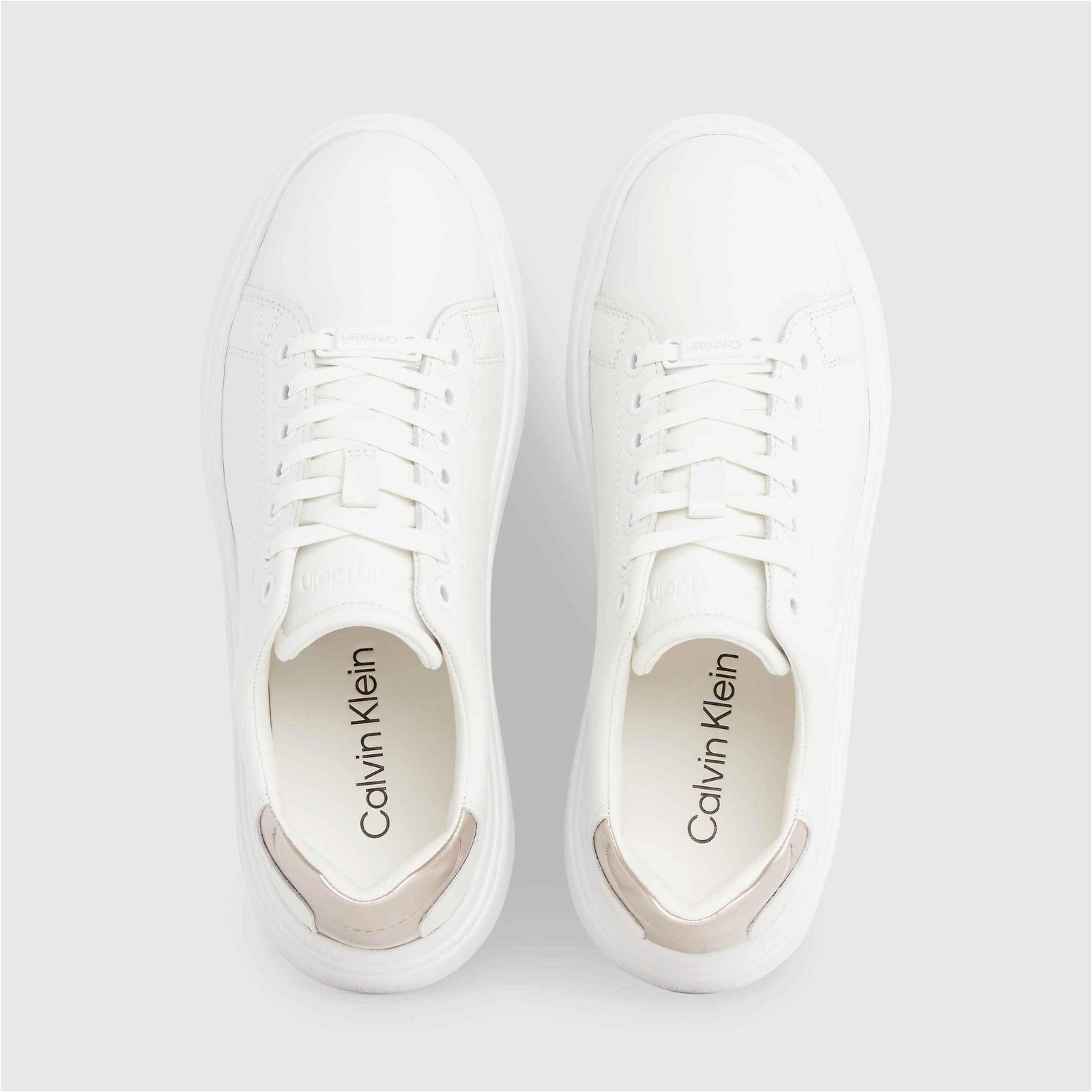 Calvin Klein Raised Cupsole Kadın Beyaz Sneaker