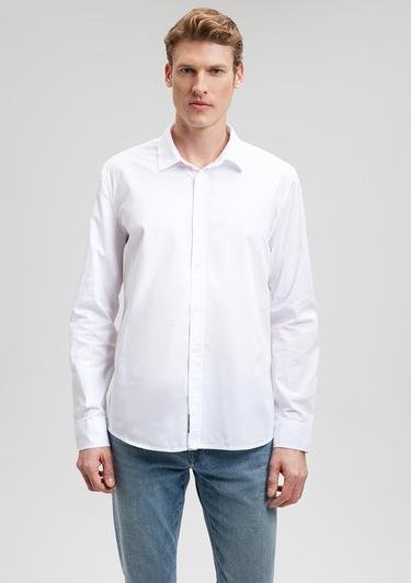  Mavi Beyaz Gömlek Slim Fit / Dar Kesim 0211012-620