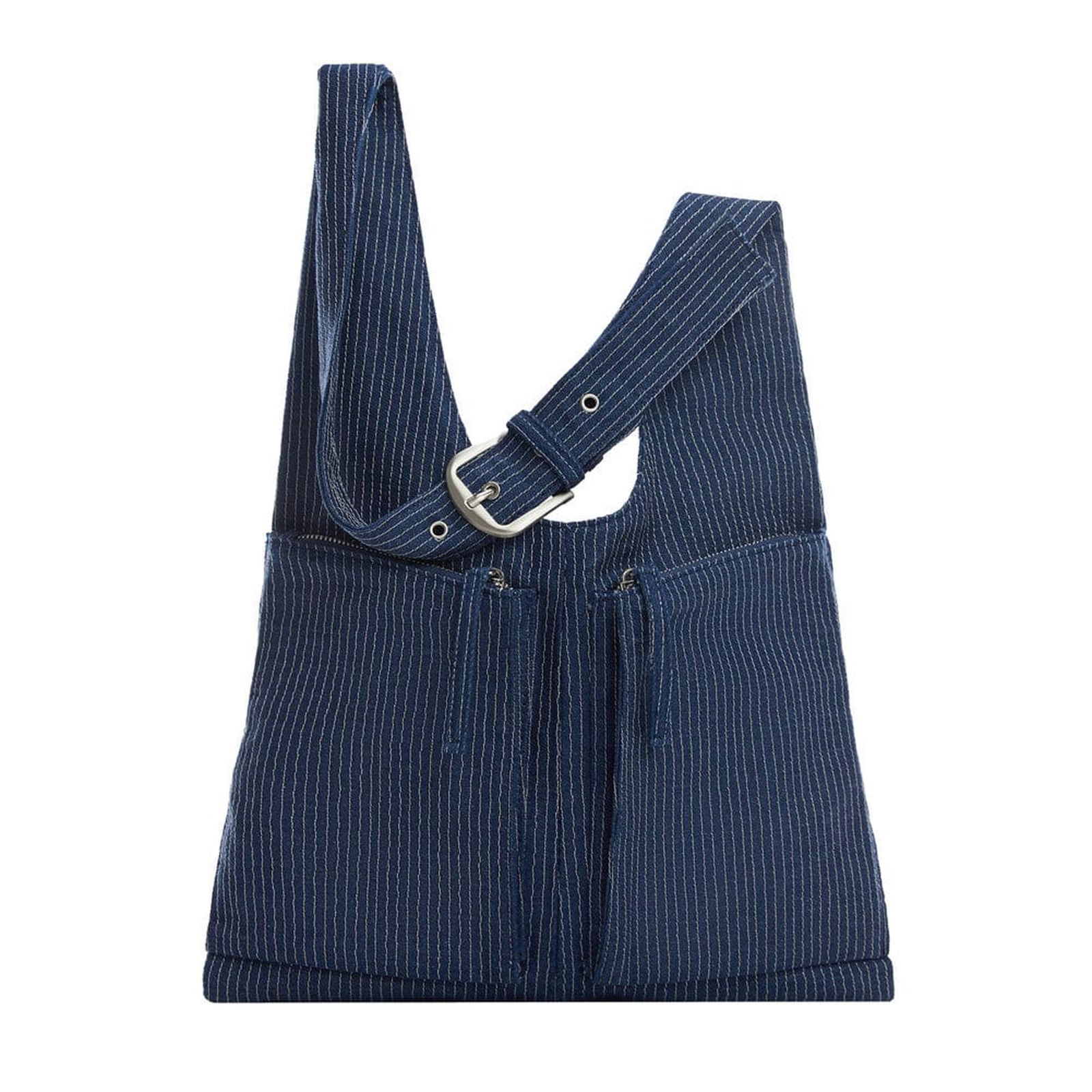 Mango Kadın Cepli Denim Çanta Koyu Mavi