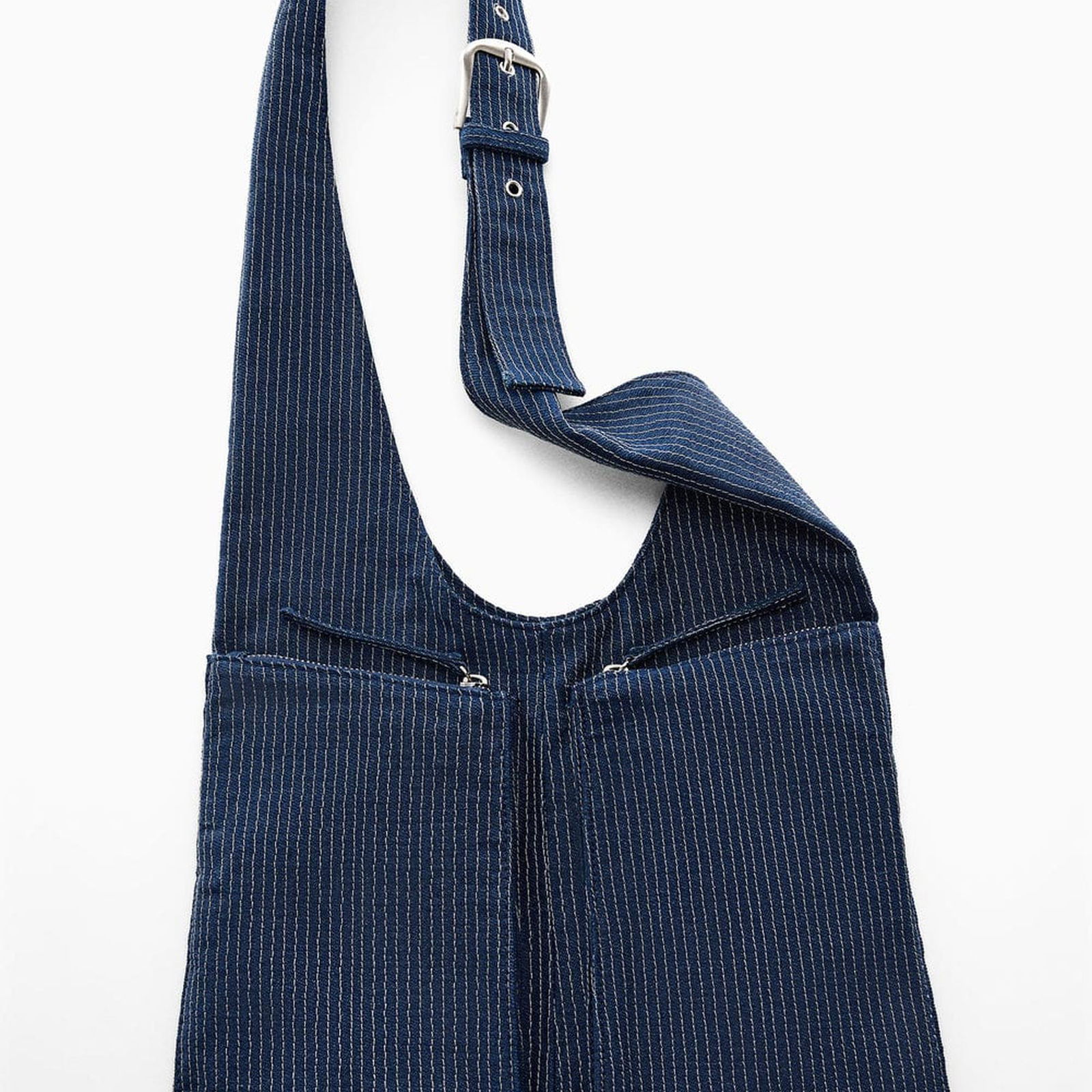 Mango Kadın Cepli Denim Çanta Koyu Mavi