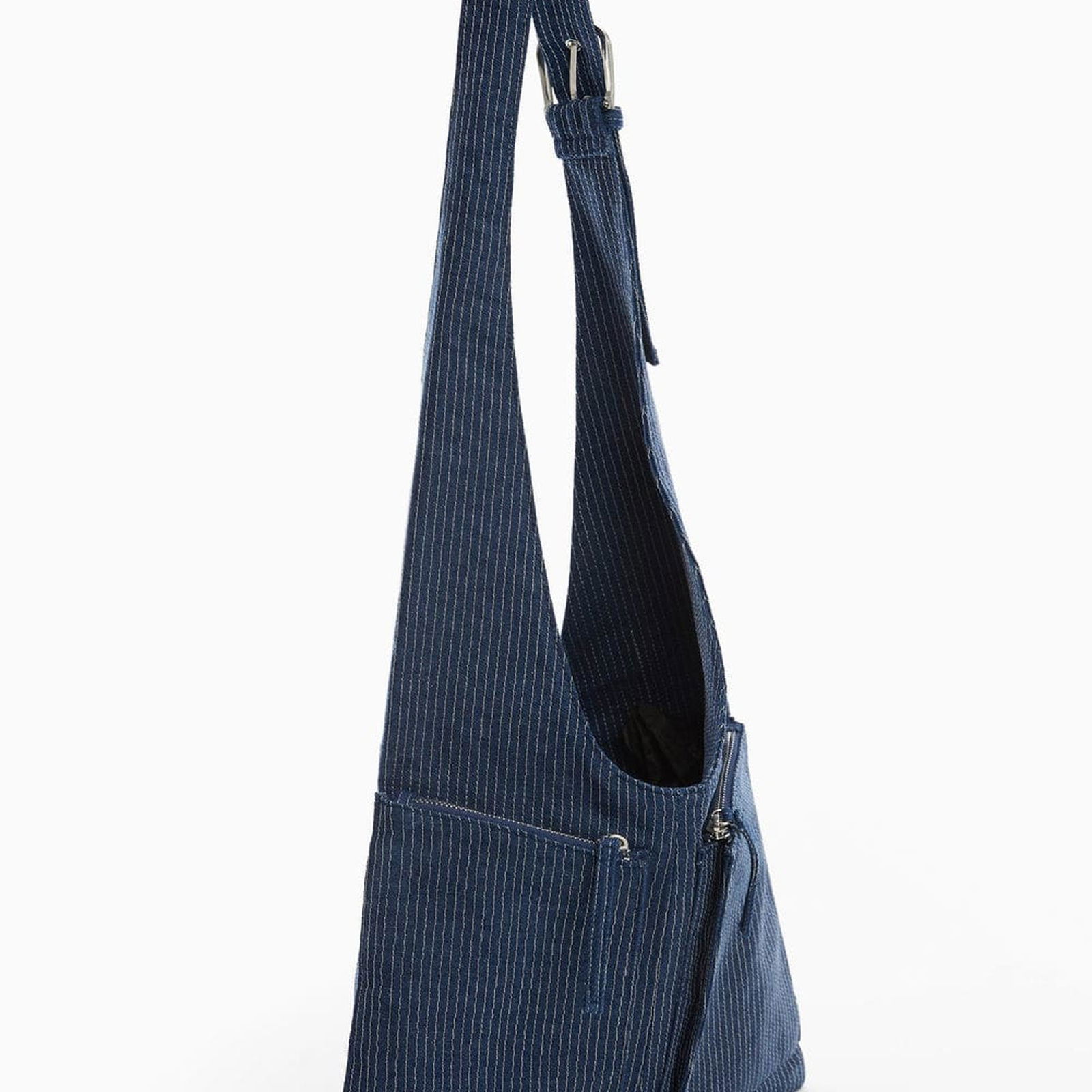 Mango Kadın Cepli Denim Çanta Koyu Mavi