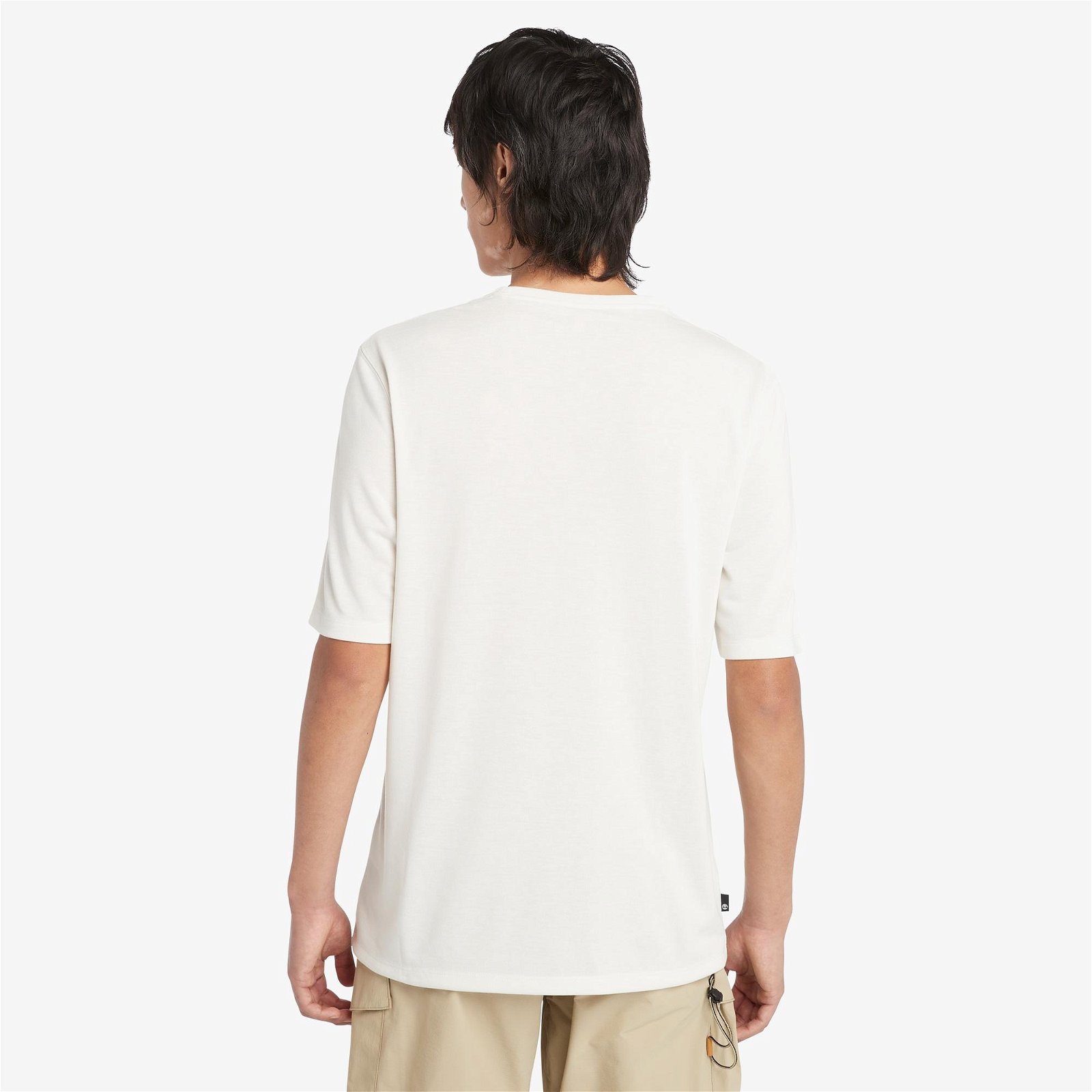 Timberland Anti-Uv Outdoor Graphic Erkek Beyaz T-Shirt