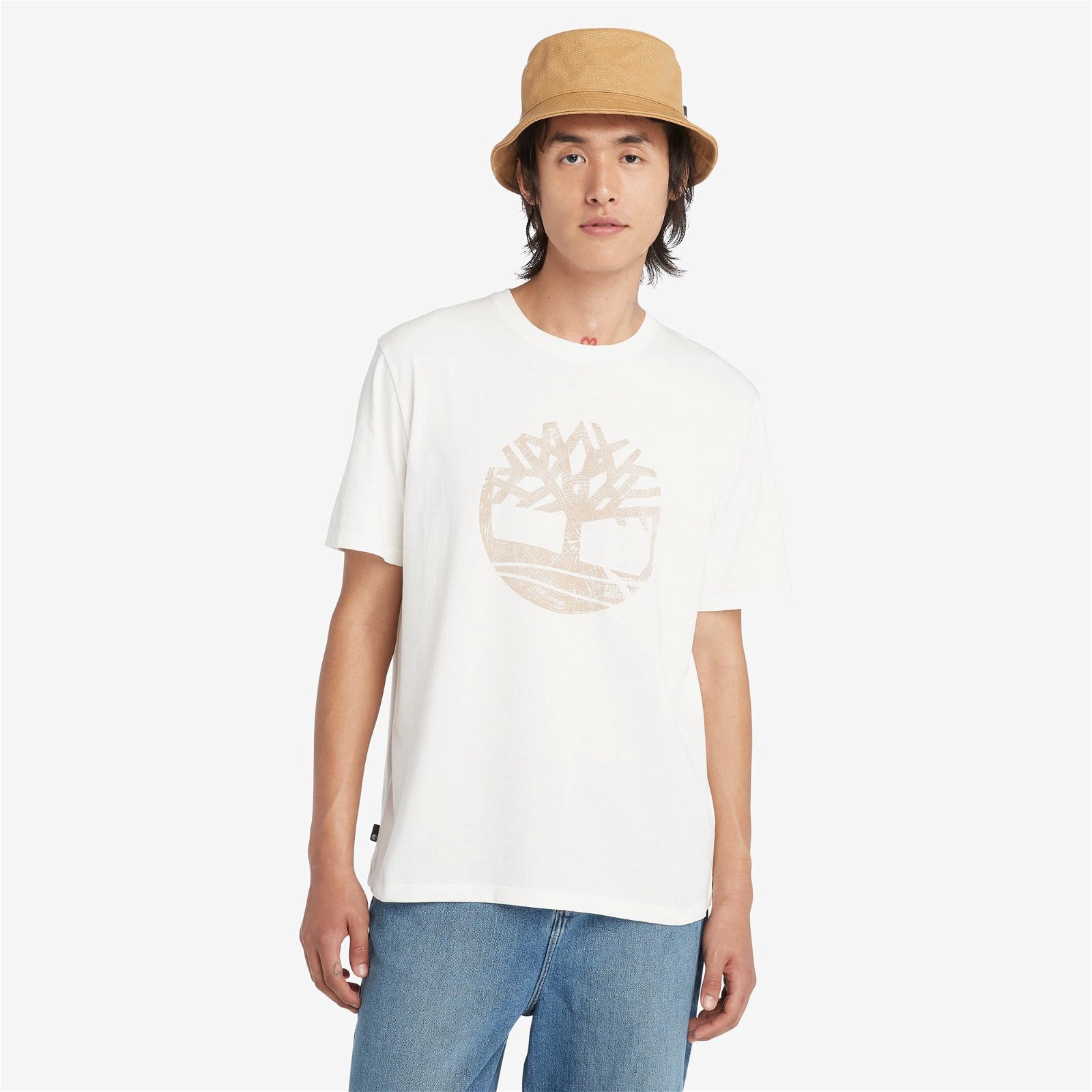 Timberland Garment Graphic Erkek Beyaz T-Shirt