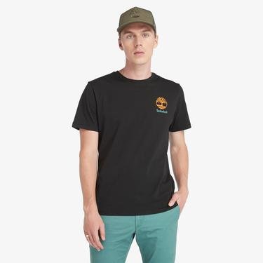  Timberland Back Graphic Erkek Siyah T-Shirt