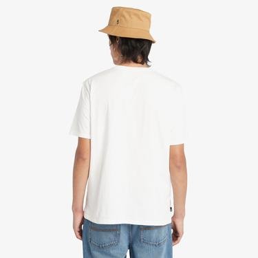  Timberland Garment Graphic Erkek Beyaz T-Shirt