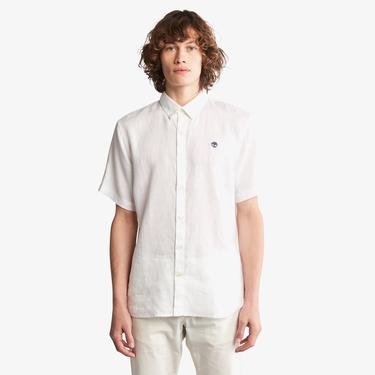  Timberland Linen Erkek Beyaz Gömlek