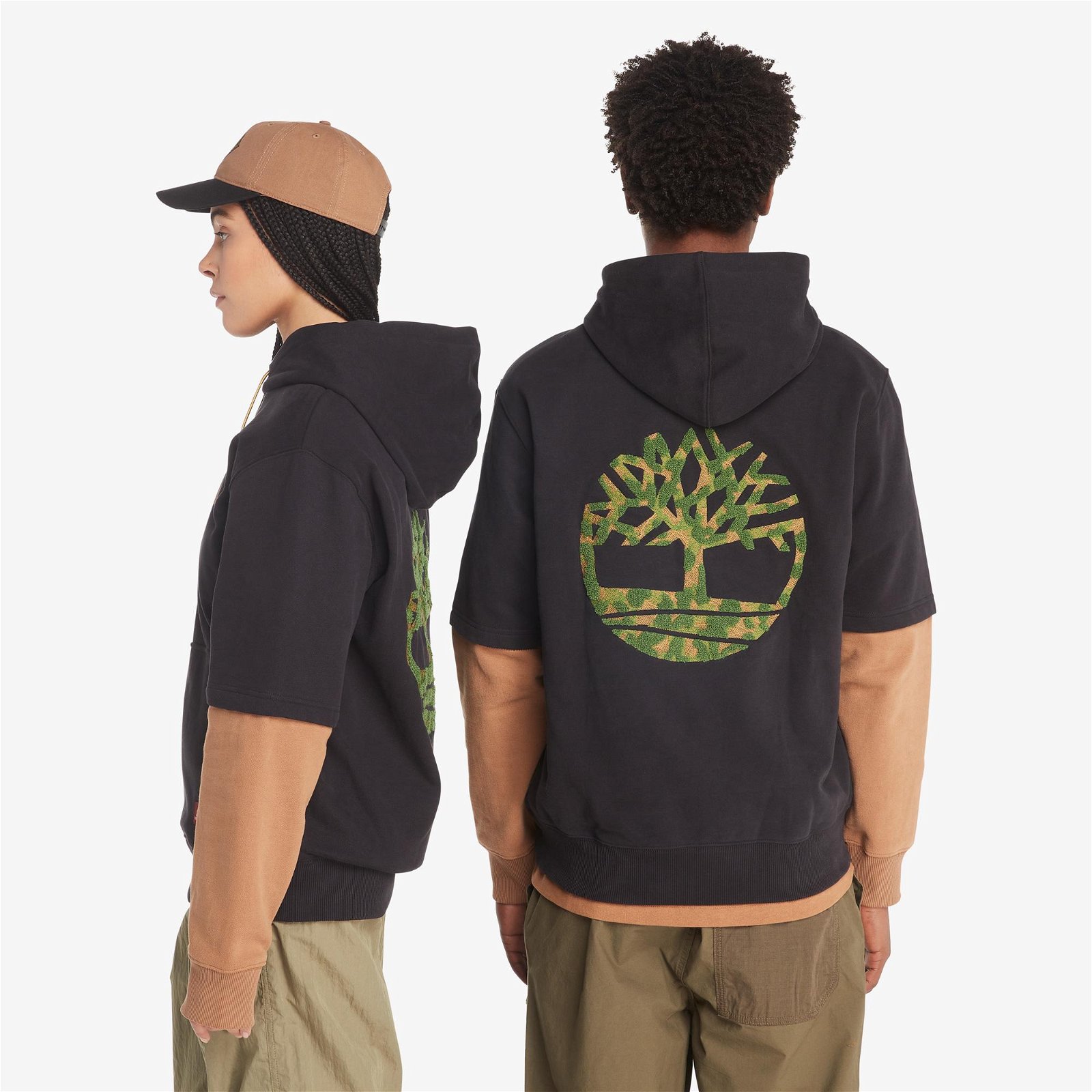 Timberland Embroidered Tree Erkek Siyah Sweatshirt