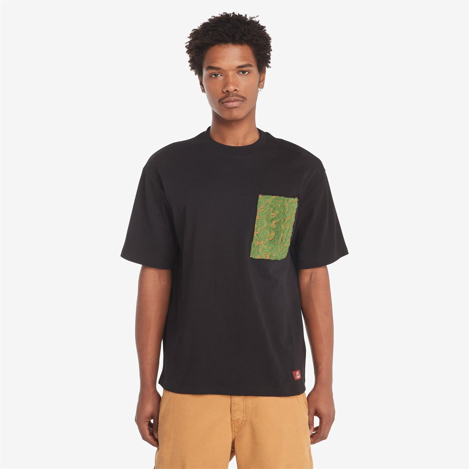 Timberland Embroidered Pocket Erkek Siyah T-Shirt