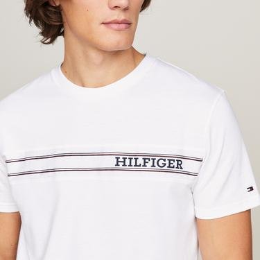  Tommy Hilfiger Classic Erkek Beyaz T-Shirt
